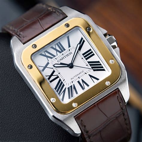 cartier santos 100 grande|santos 100 cartier price.